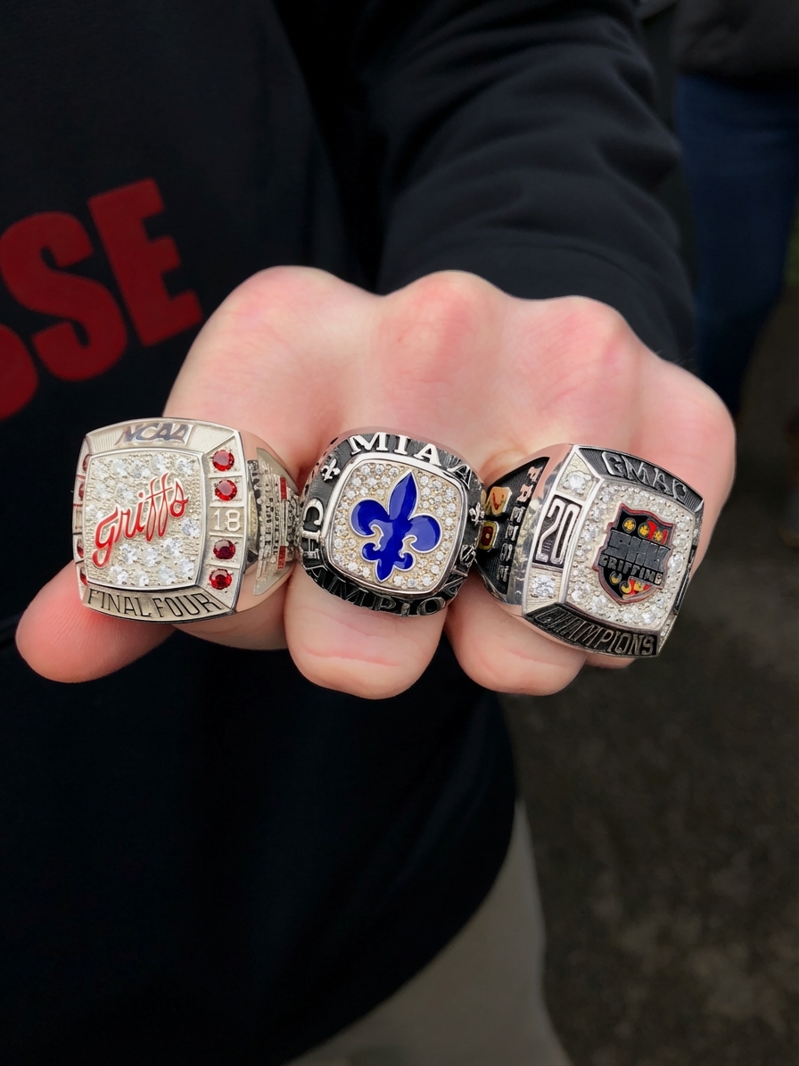 Three championship rings