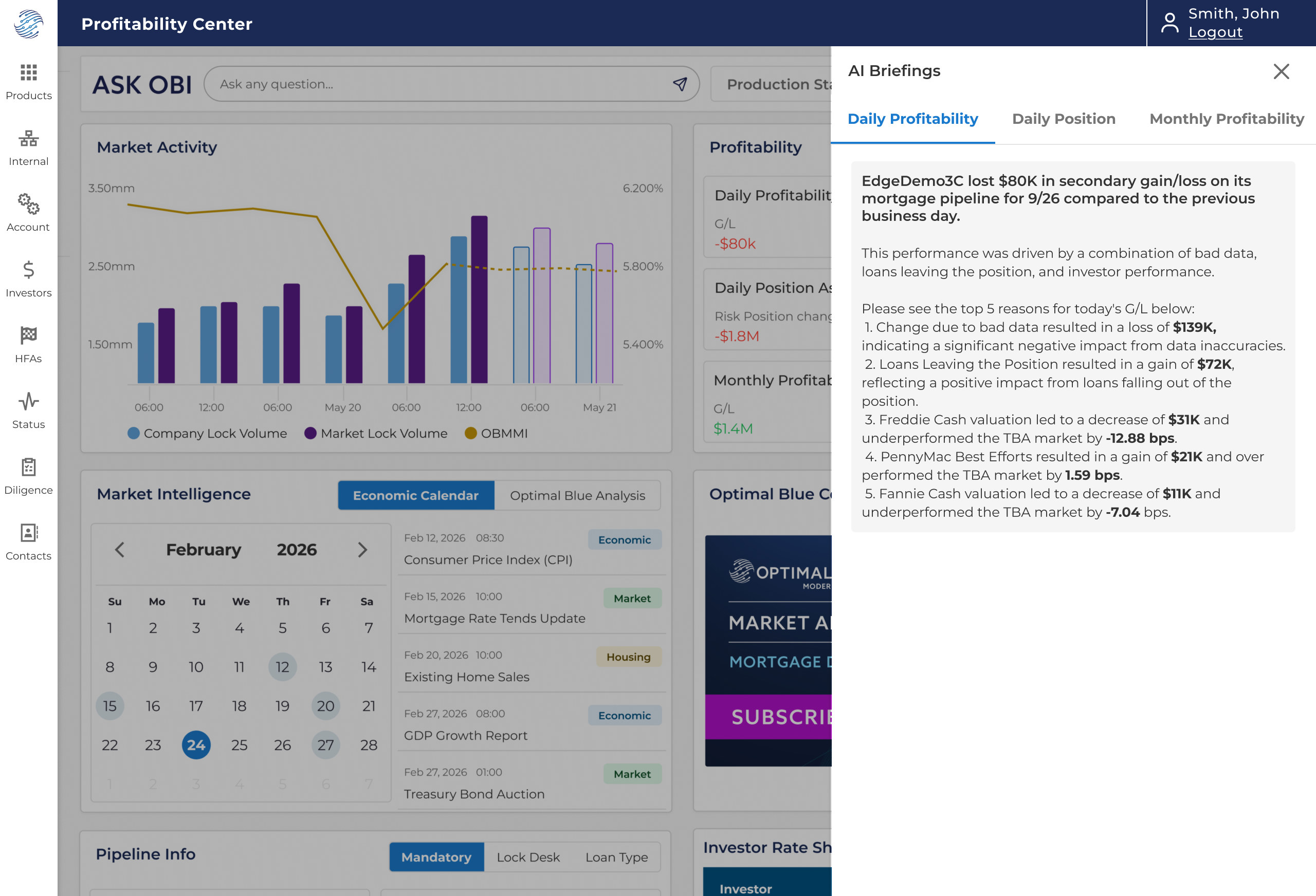 AI Briefings proactive daily analysis